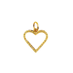 Load image into Gallery viewer, 14K Solid Gold Diamond Heart Shape Charm. GDP87
