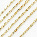 Load image into Gallery viewer, Gold Plated 925 Sterling Silver Diamond Cut Marina Chain