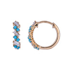 Load image into Gallery viewer, EHF57672. 18K Solid Gold Diamond & Gemstone Earrings