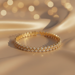 Load image into Gallery viewer, BFS61286. 14K Solid Yellow Gold Diamond Fancy Bracelet