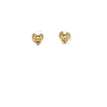 Load image into Gallery viewer, EFG52827. 14k Solid Gold Diamond Heart Studs
