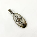 Load image into Gallery viewer, DP288. Diamond Sterling Silver Oval Star and Rhombus Pendant