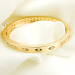 Load image into Gallery viewer, KG95. 14K Solid Gold Diamonds Bangle