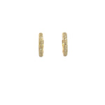 Load image into Gallery viewer, EHH56810. 14k Solid Gold Diamond Hoops