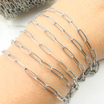 Load image into Gallery viewer, Oxidized Sterling Silver Hammered Paperclip Link Chain