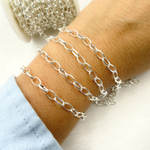 Load image into Gallery viewer, Sterling Silver Smooth Oval Link Chain