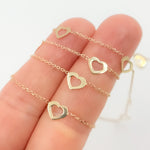 Load image into Gallery viewer, Gold Connected Heart Link Chain