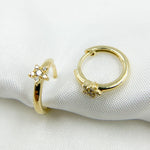 Load image into Gallery viewer, HP400722. 14k Solid Gold Diamond Star Stud Earrings