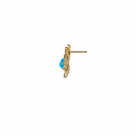 Load image into Gallery viewer, ER424626. 14k Solid Gold Diamond and Gemstone Fancy Earrings