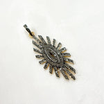 Load image into Gallery viewer, DP108. Diamond Sterling Silver Fancy Pendant