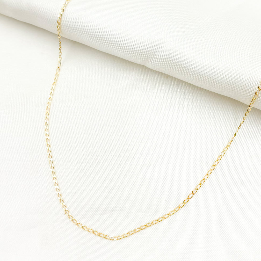 14K Solid Gold Large Curb Chain