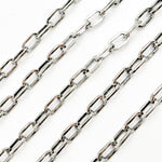 Load image into Gallery viewer, Sterling Silver Flat Paperclip Chain