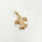 Load image into Gallery viewer, DC889. Diamond Sterling Silver Fleur De Lis Shape Pendant