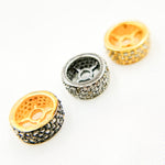 Load image into Gallery viewer, Diamond Sterling Silver Spacer Bead