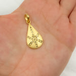 Load image into Gallery viewer, DP547. Diamond Sterling Silver Drop Star Pendant