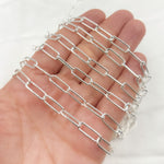Load image into Gallery viewer, Buy Sterling Silver Smooth Paperclip Link Chain