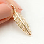 Load image into Gallery viewer, DC864. Diamond Sterling Silver Leaf Pendant