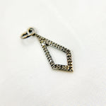 Load image into Gallery viewer, DC359. Diamond Sterling Silver Rhombus Pendant