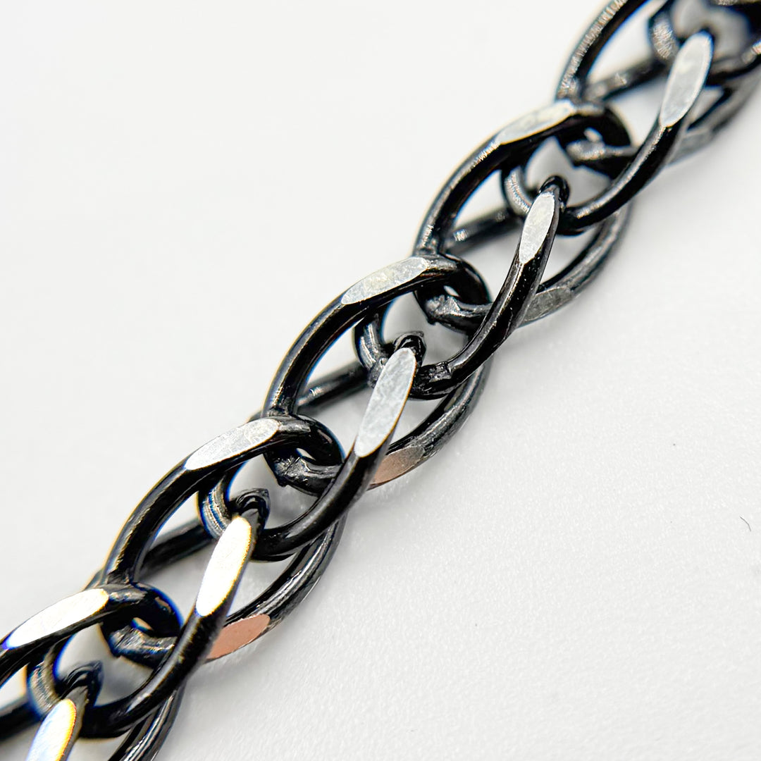 Rhodium Sterling Silver Wheat Chain