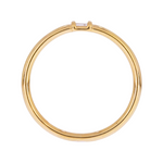 Load image into Gallery viewer, 14K Solid Yellow Gold Solo Baguette Ring