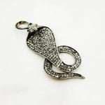 Load image into Gallery viewer, Sterling Silver Snake Pendant with Gemstone