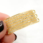 Load image into Gallery viewer, Diamond Sterling Silver Rectangle Connector