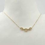 Load image into Gallery viewer, NT404257. 14K Solid Gold Link Diamond Necklace