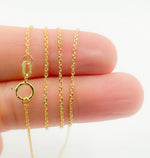 Load image into Gallery viewer, 14K Solid Gold Cable Chain