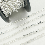 Load image into Gallery viewer, 925 Sterling Silver Rectangle Diamond Cut Heavy Cable