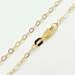 Load image into Gallery viewer, 14K Gold Rhomb Link Necklace