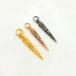 Load image into Gallery viewer, DC926. Diamond Sterling Silver Spike Pendant