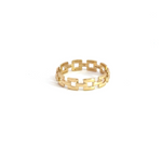 Load image into Gallery viewer, 14k Solid Gold Chain Ring