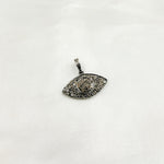 Load image into Gallery viewer, DP293. Diamond Sterling Silver Eye Pendant