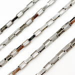 Load image into Gallery viewer, Oxidized Sterling Silver Box Link Chain