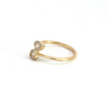 Load image into Gallery viewer, 14k Solid Gold Diamond Leaves Ring.