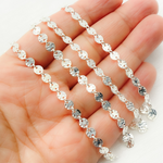 Load image into Gallery viewer, 925 Sterling Silver Textured Disc Chains