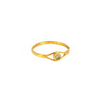 Load image into Gallery viewer, 14k Solid Gold Diamond Eye Ring.