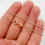 Load image into Gallery viewer, Gold Yellow and White Gold Diamond Cut Bars Chain