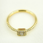 Load image into Gallery viewer, 14K Solid Yellow Gold Statement Diamond Ring.