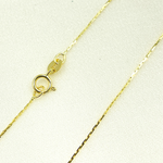 Load image into Gallery viewer, 14k Solid Yellow Gold Solid Rectangular Box Chain