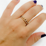 Load image into Gallery viewer, 14k Solid Gold Chain Ring. RAZ01182
