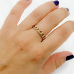 Load image into Gallery viewer, 14k Solid Gold Chain Ring.
