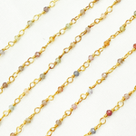Load image into Gallery viewer, SAP4. Tundu Sapphire Gold Plated Wire Chain