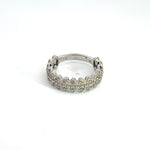 Load image into Gallery viewer, 14K Solid Gold Diamond Band Ring.