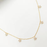 Load image into Gallery viewer, Buy Now 14K Solid Gold Diamond Star Dangle Necklace