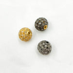 Load image into Gallery viewer, DC831. Diamond & Sterling Silver Round Bead