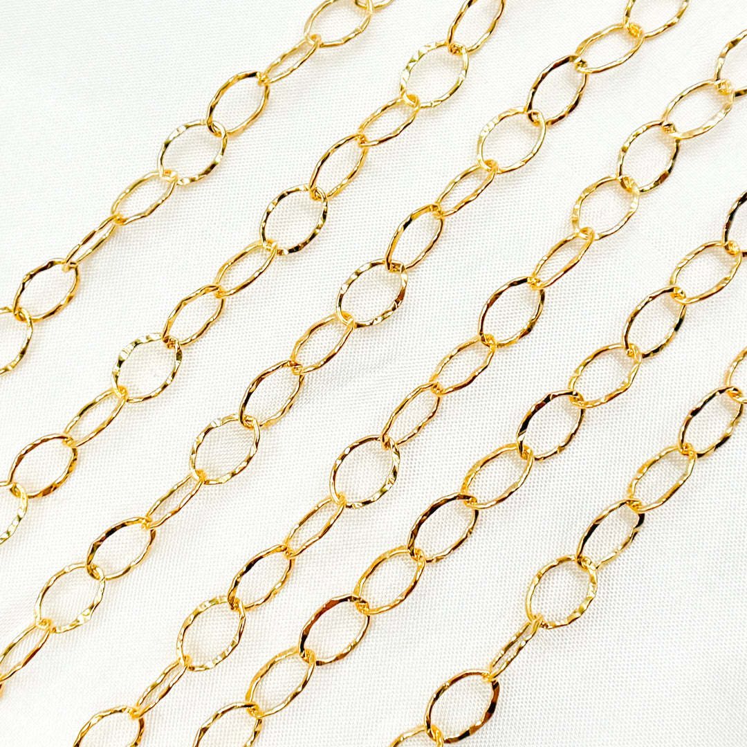 Shop Now 14K Gold Filled Hammered Oval Link Chain
