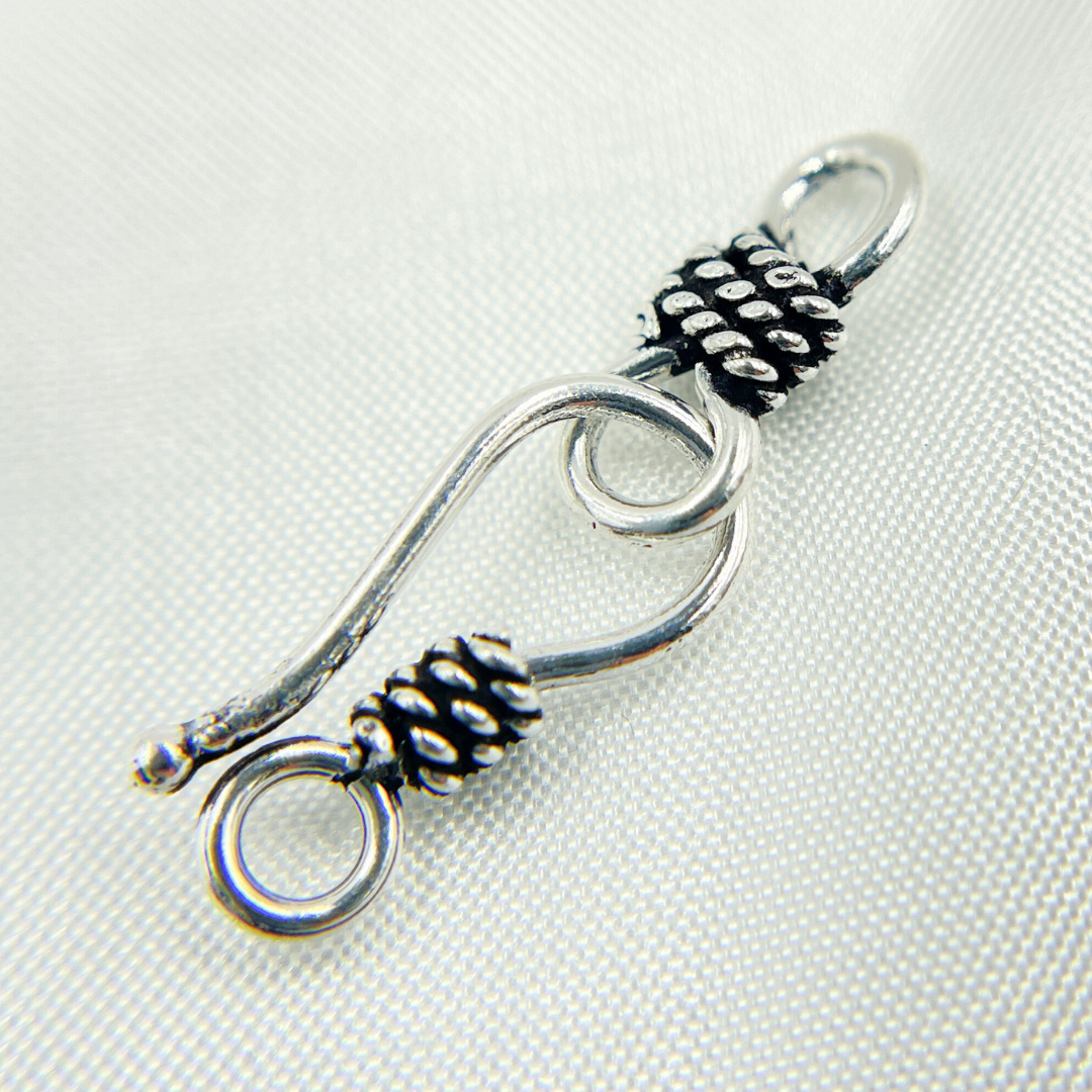 925 Sterling Silver Curve Toggle Lock 24mm. Toggle10SS