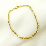 Load image into Gallery viewer, Solid Gold Rope Bracelet