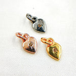 Load image into Gallery viewer, DC138. Diamond Sterling Silver Heart Charm
